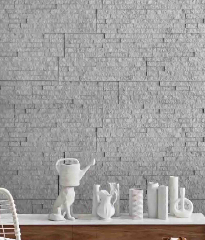 PU Narrow Strip Stone Decorative Wall Panel