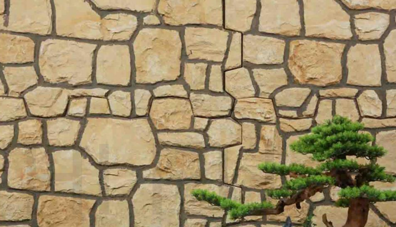 PU Turtle Crack Stone Decorative Wall Panel