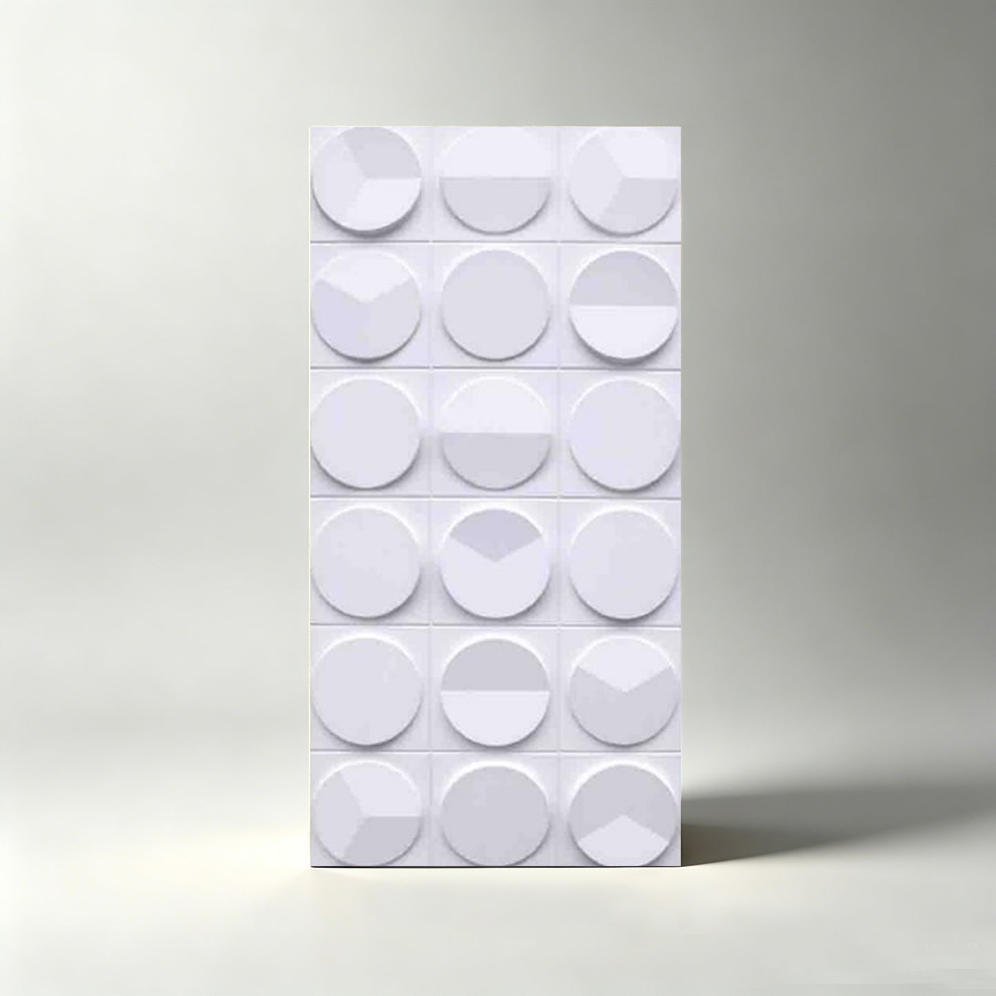 PU 3D Clock Pattern Decorative Wall Panel