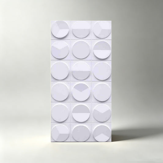 PU 3D Clock Pattern Decorative Wall Panel