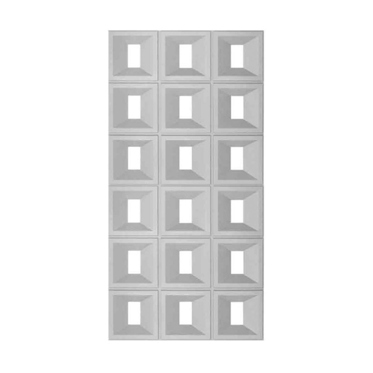 PU Rectangular Grid Decorative Wall Panels