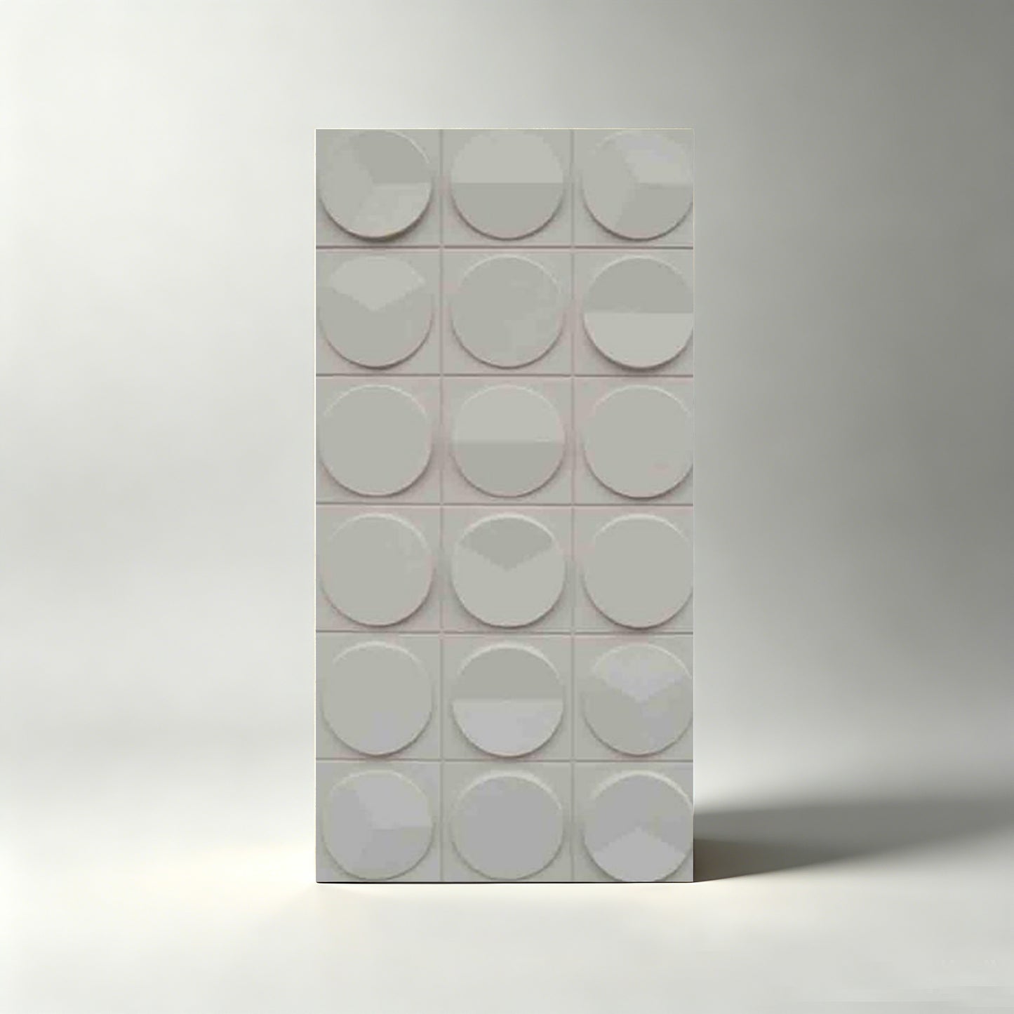 PU 3D Clock Pattern Decorative Wall Panel