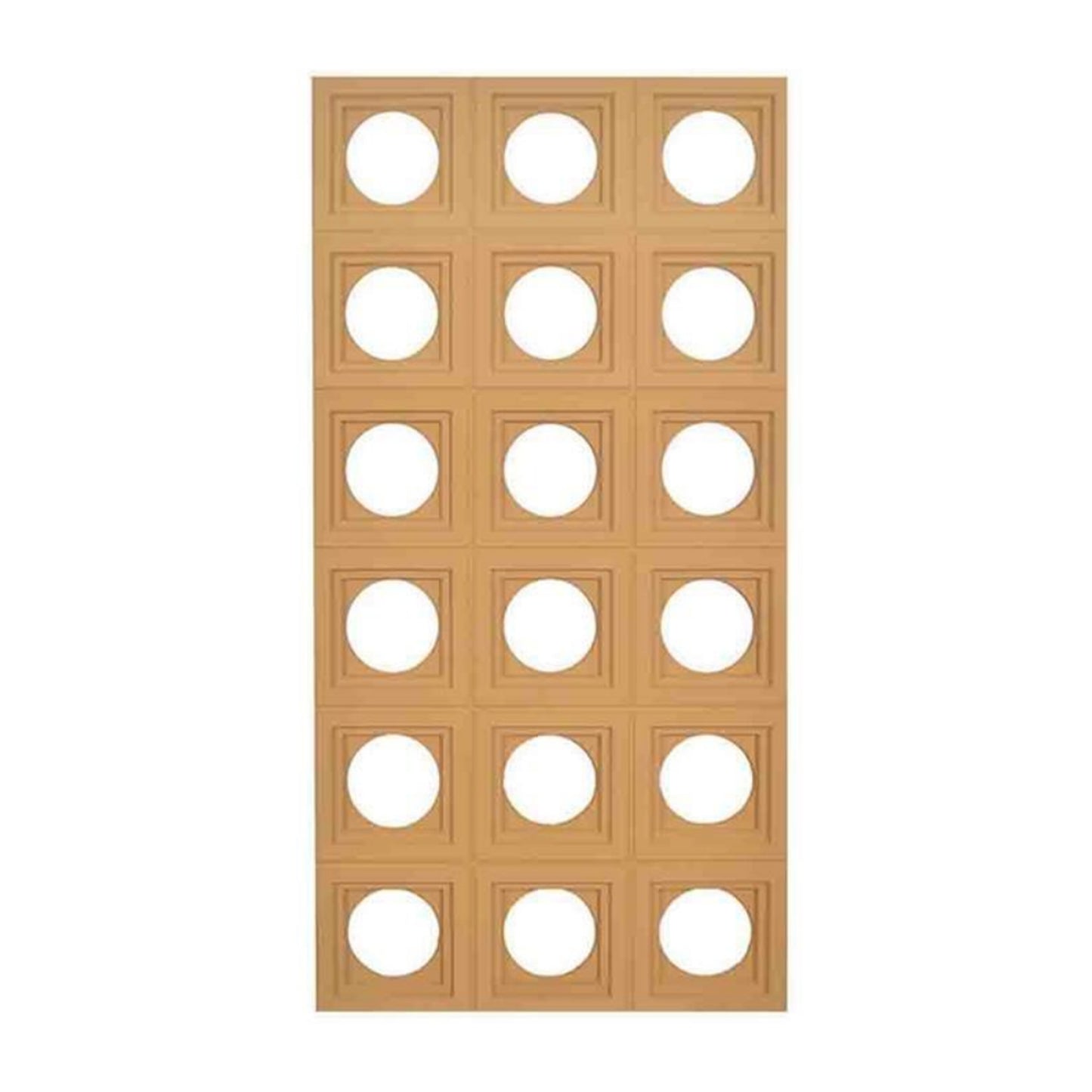 PU Round & Square Combined Pattern Decorative Wall Panels