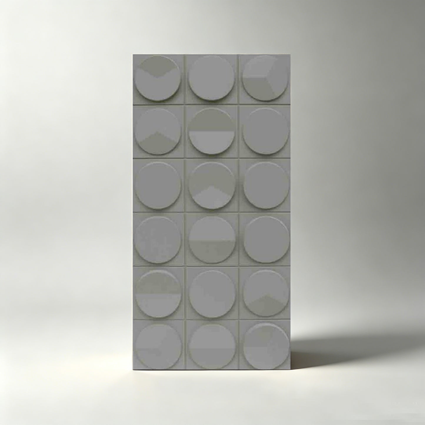 PU 3D Clock Pattern Decorative Wall Panel