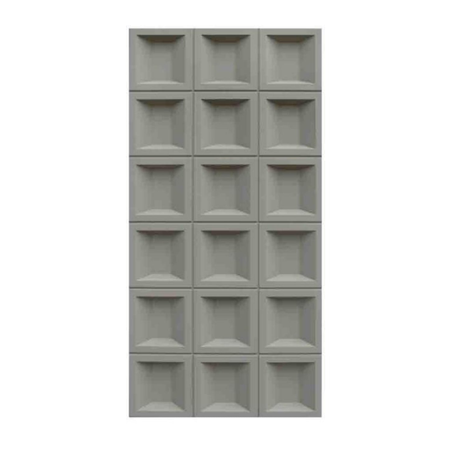 PU Solid Square Grid Decorative Wall Panels