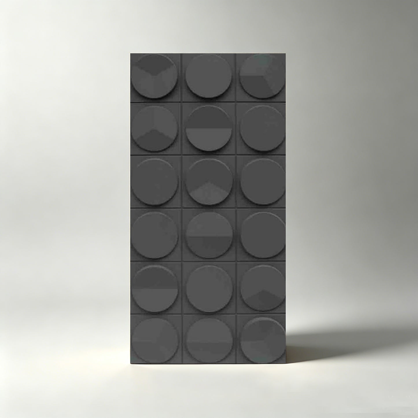 PU 3D Clock Pattern Decorative Wall Panel