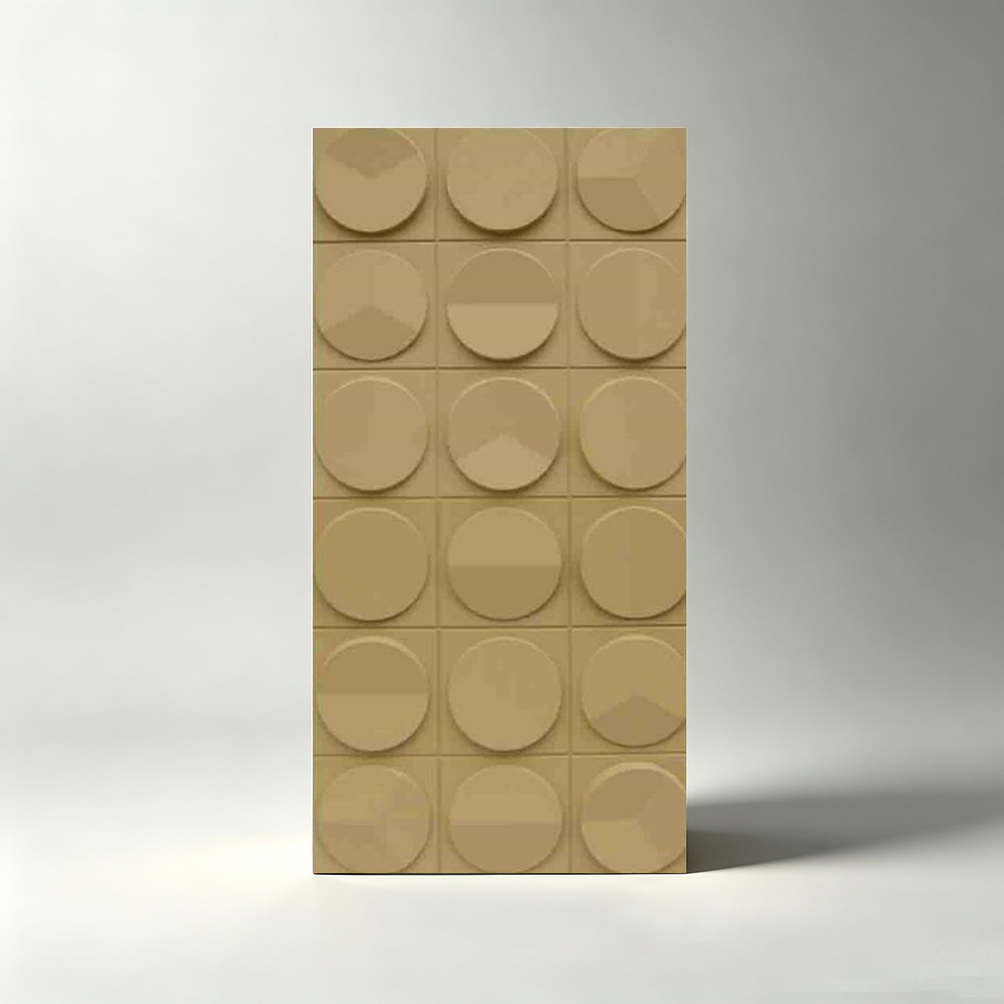 PU 3D Clock Pattern Decorative Wall Panel