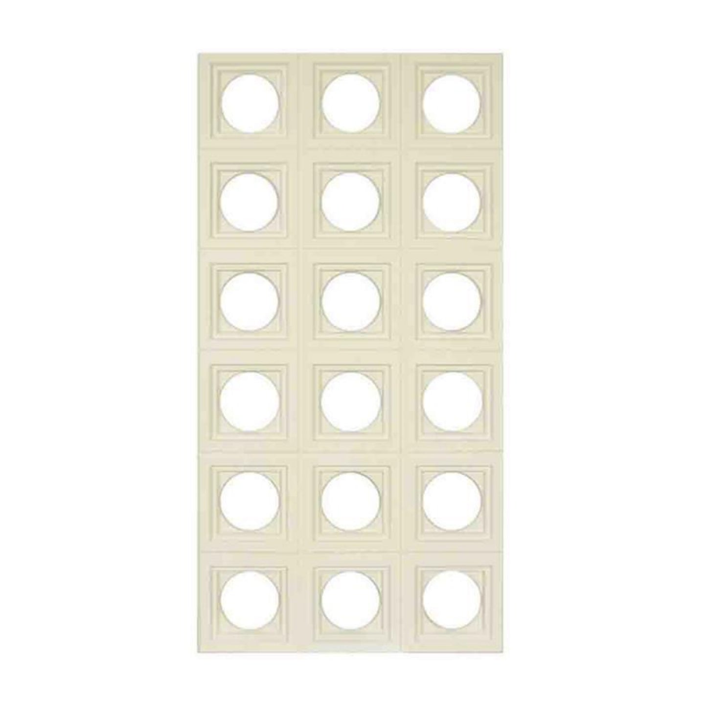 PU Round & Square Combined Pattern Decorative Wall Panels