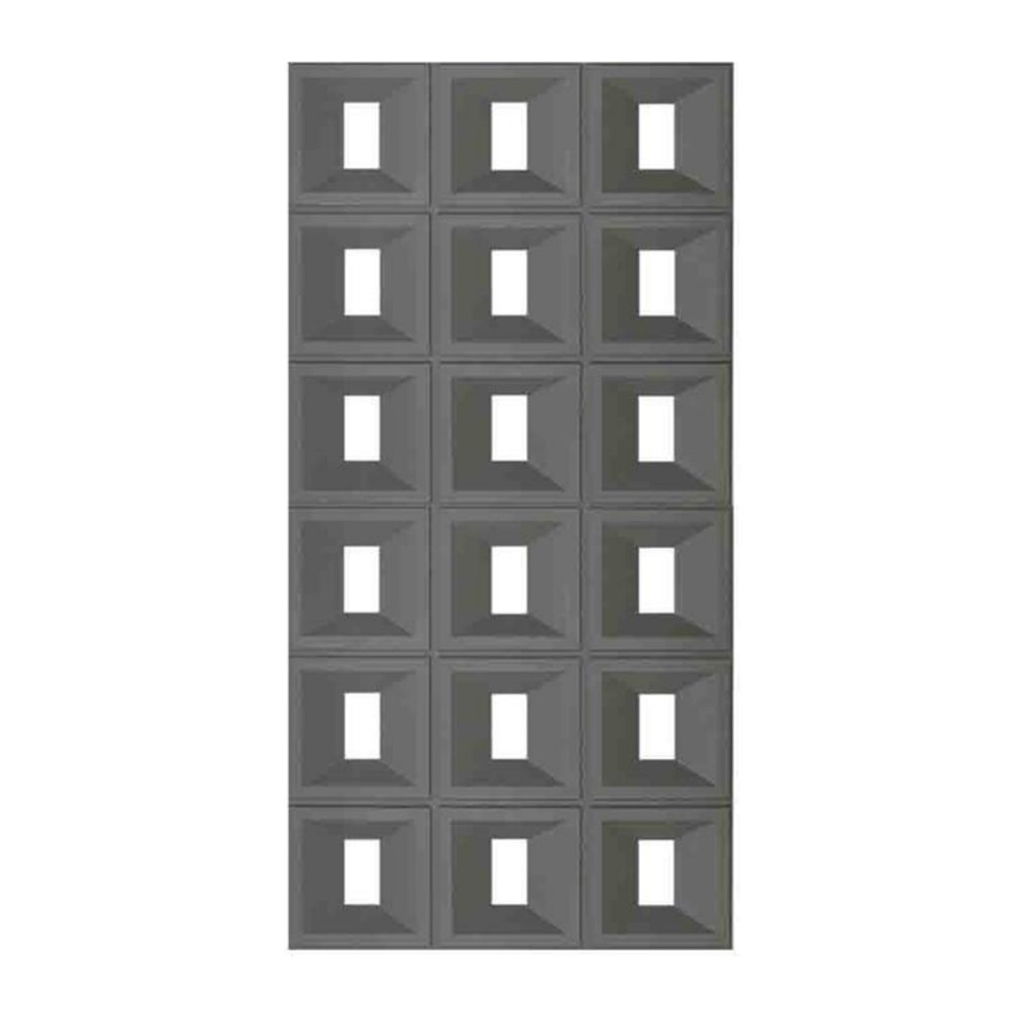 PU Rectangular Grid Decorative Wall Panels