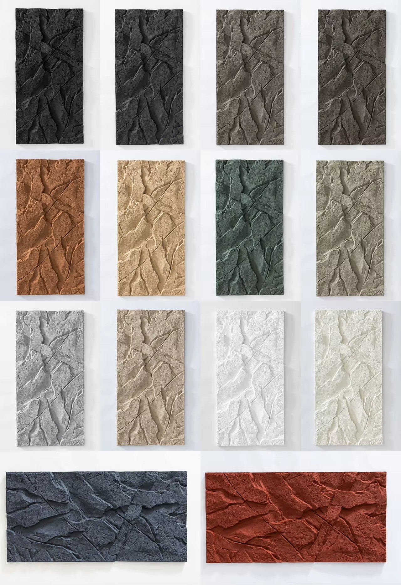 Pu Stone Wall Panel Polyurethane Stone Panel 3D Wall Panel Board Artificial Light Weights Slate Stone