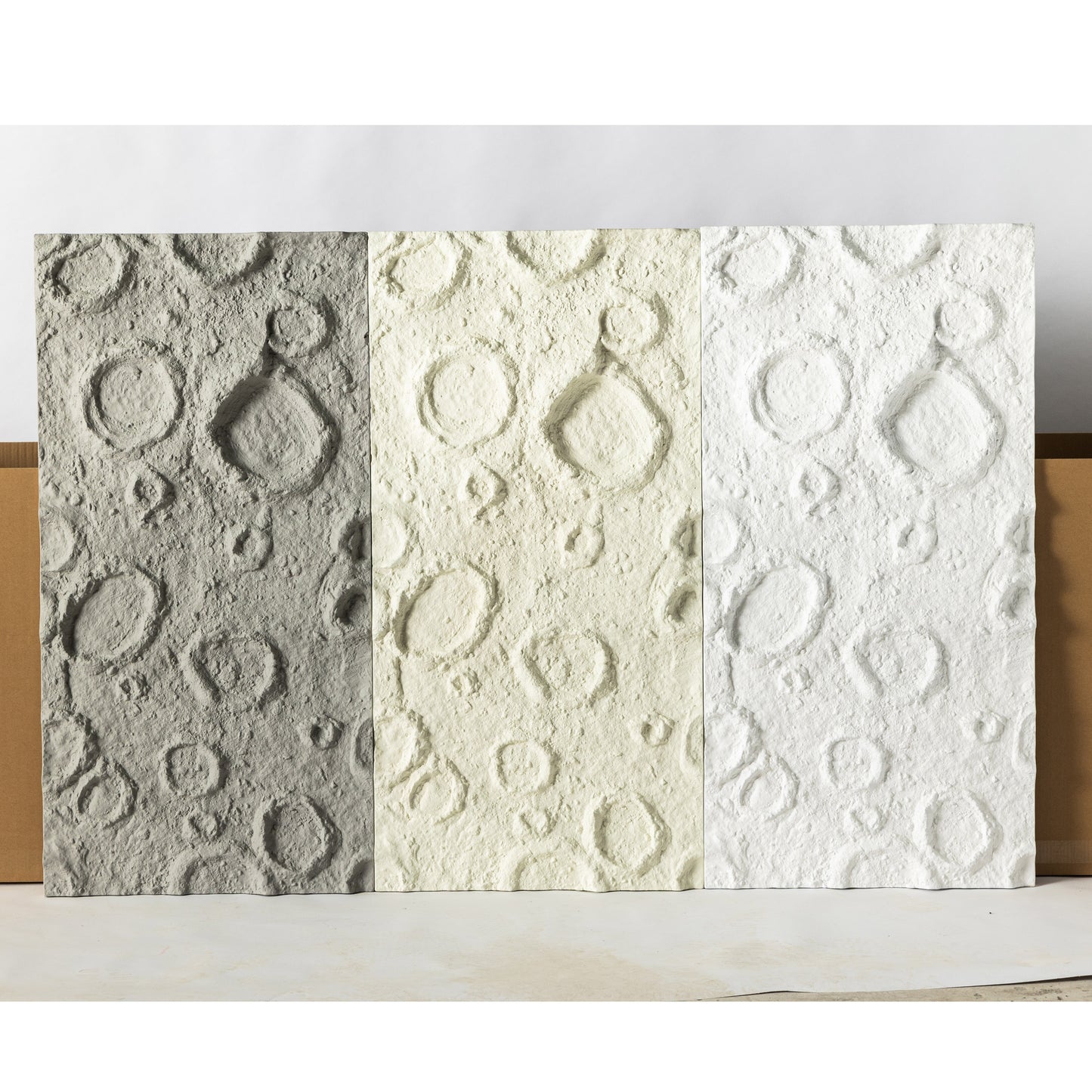 Lunar Stone Lightweight Simulation Stone Skin Background Wall 3D Planet Surface Crater PU Stone Wall Panel