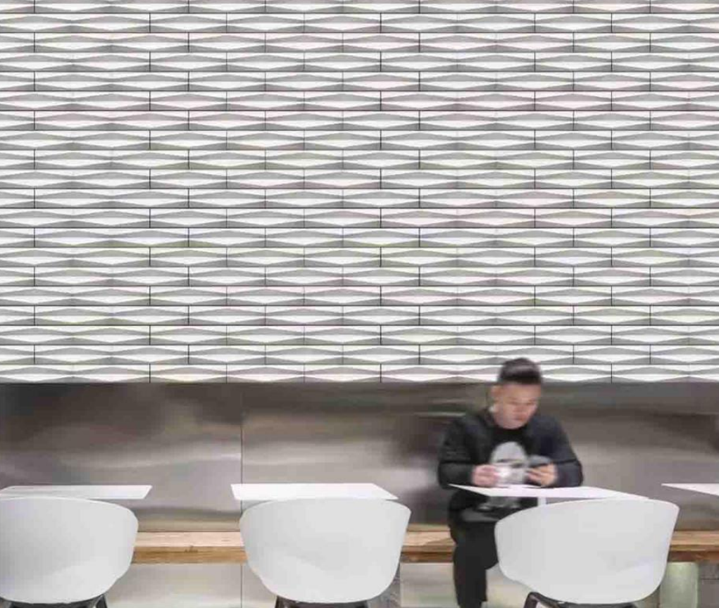 PU 3D Futuristic Stone Decorative Wall Panel